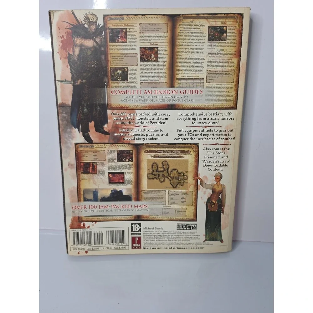 Dragon Age Origins Official Prima Game Guide Book Xbox 360 PS3 PC 2009‎